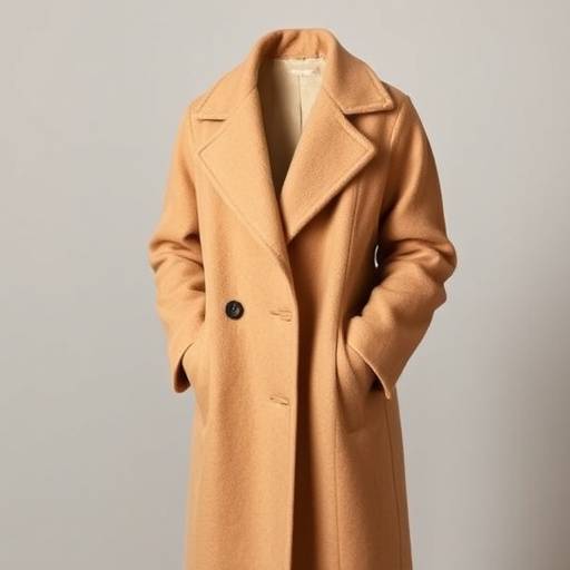 Cappotto lungo cammello in cashmere